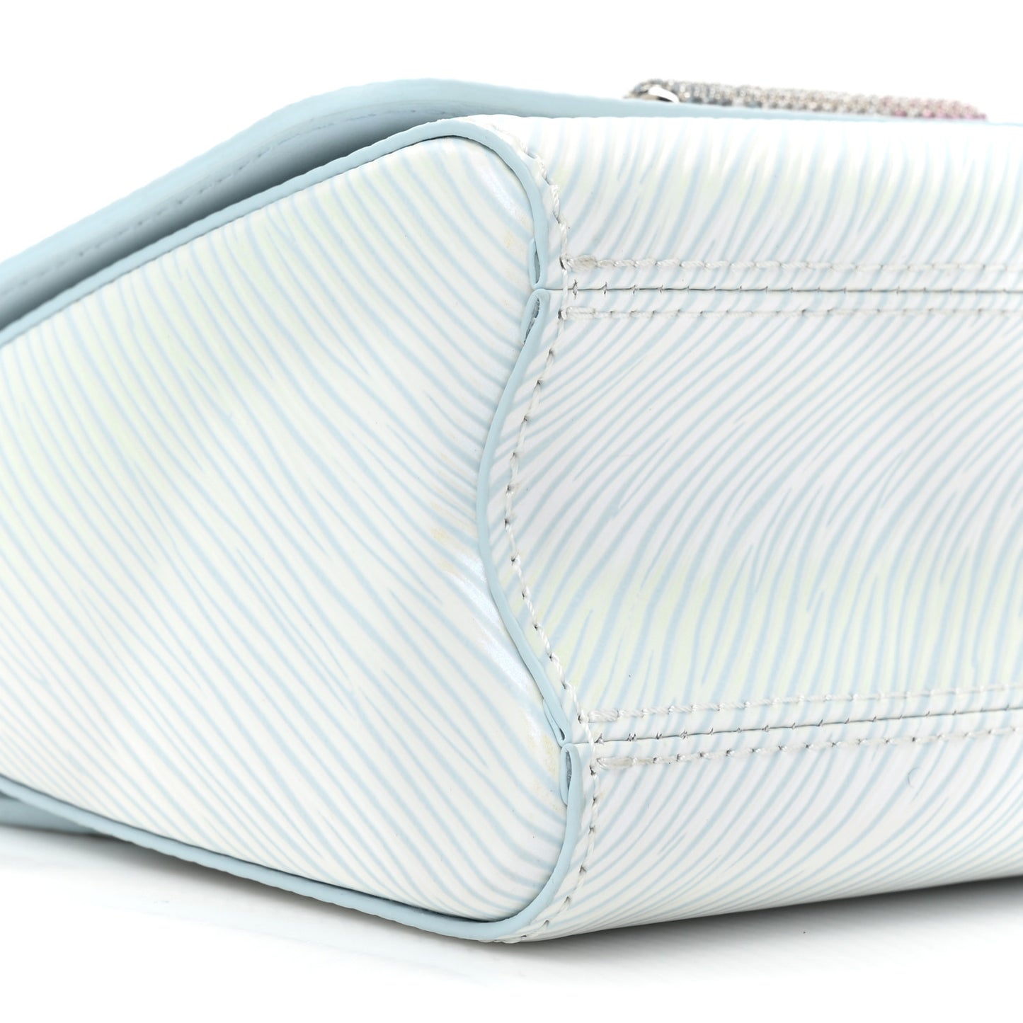 Epi Chain Shoulder Bag Icy Blue
