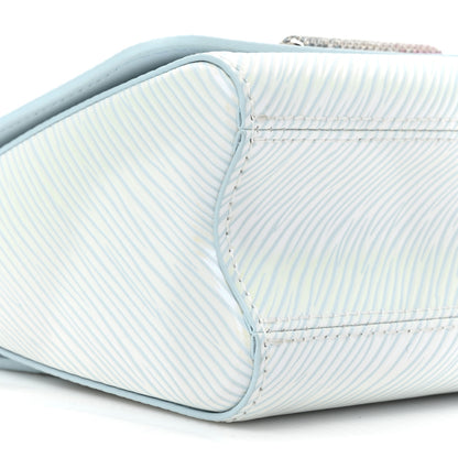 Louis Vuitton Epi Chain Shoulder Bag Icy Blue 9 of 10
