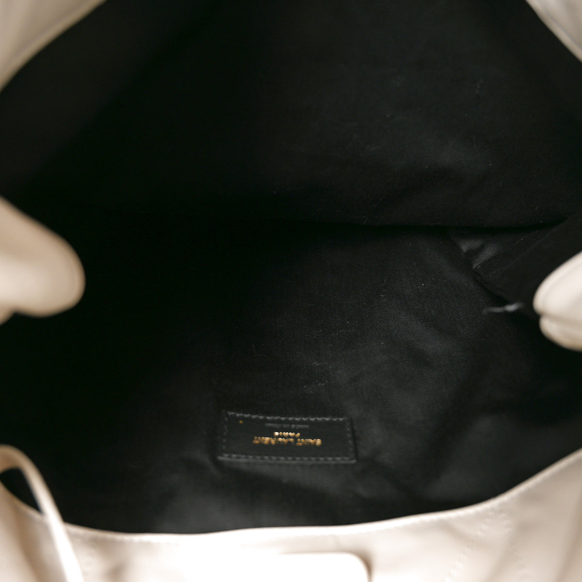 Lambskin Matelasse Monogram Medium Jamie 4.3 Pochon Crema Soft