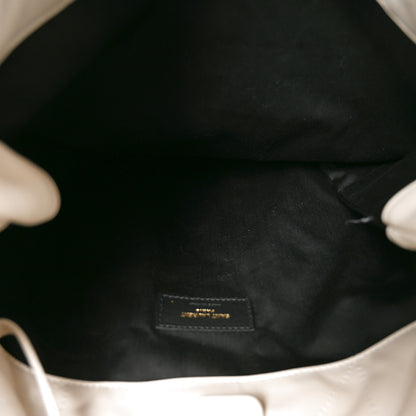 Saint Laurent Lambskin Matelasse Monogram Medium Jamie 4.3 Pochon Crema Soft 6 of 11