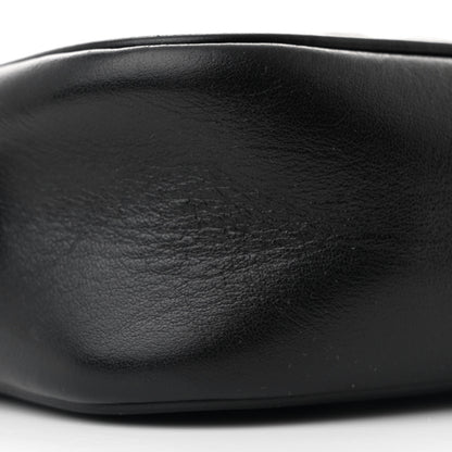 Gucci Calfskin Matelasse Mini GG Marmont Chain Shoulder Bag Black 9 of 11