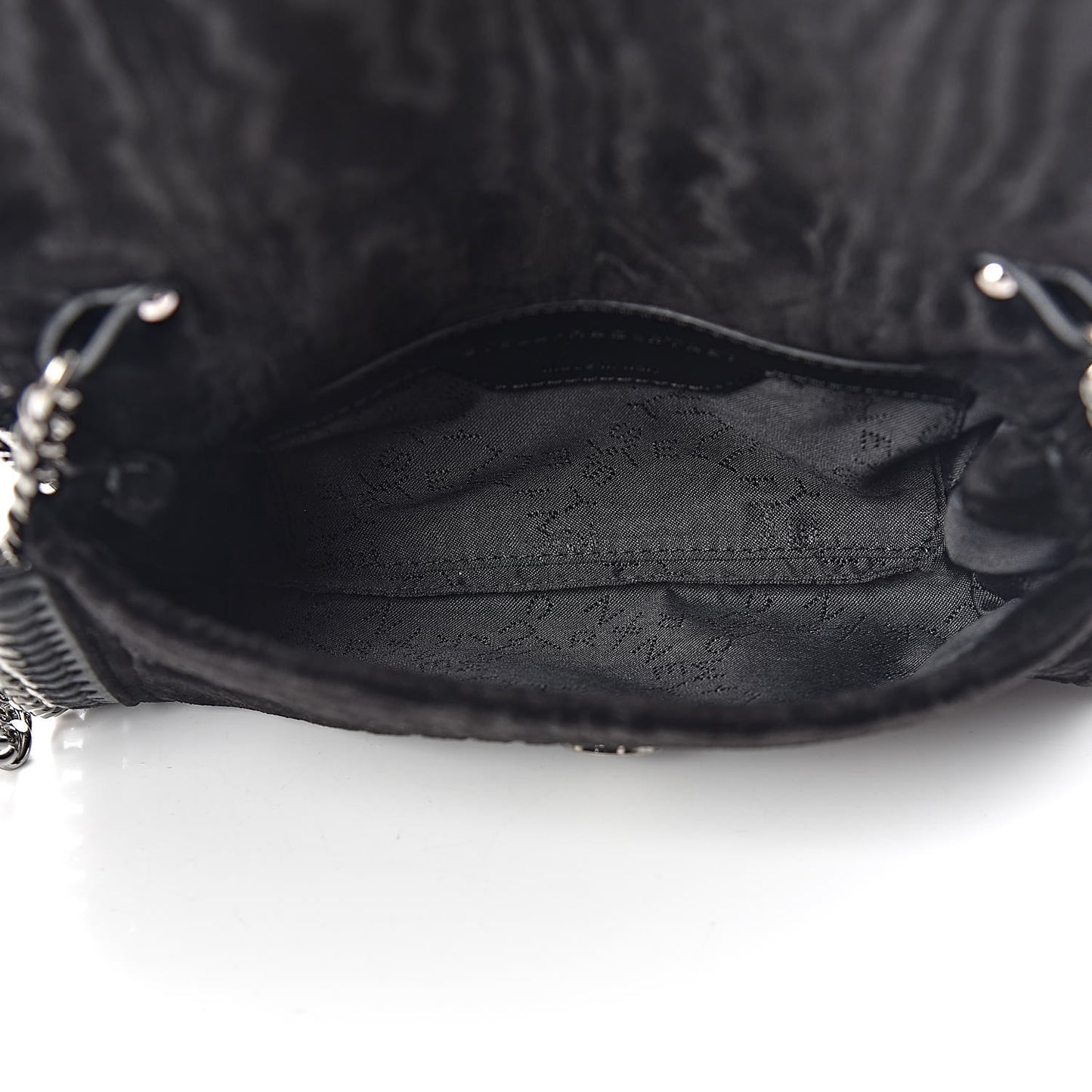 Velvet Falabella Crossbody Bag Black