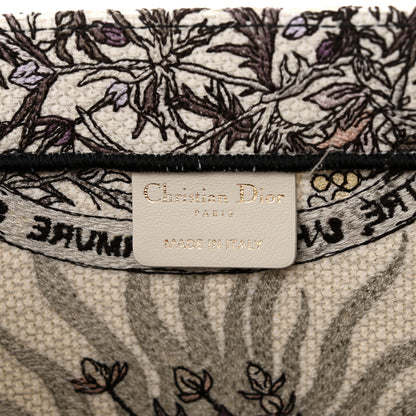 Christian Dior Canvas Embroidered Medium 4 Saisons Hiver Soleil Book Tote Multicolor 6 of 11