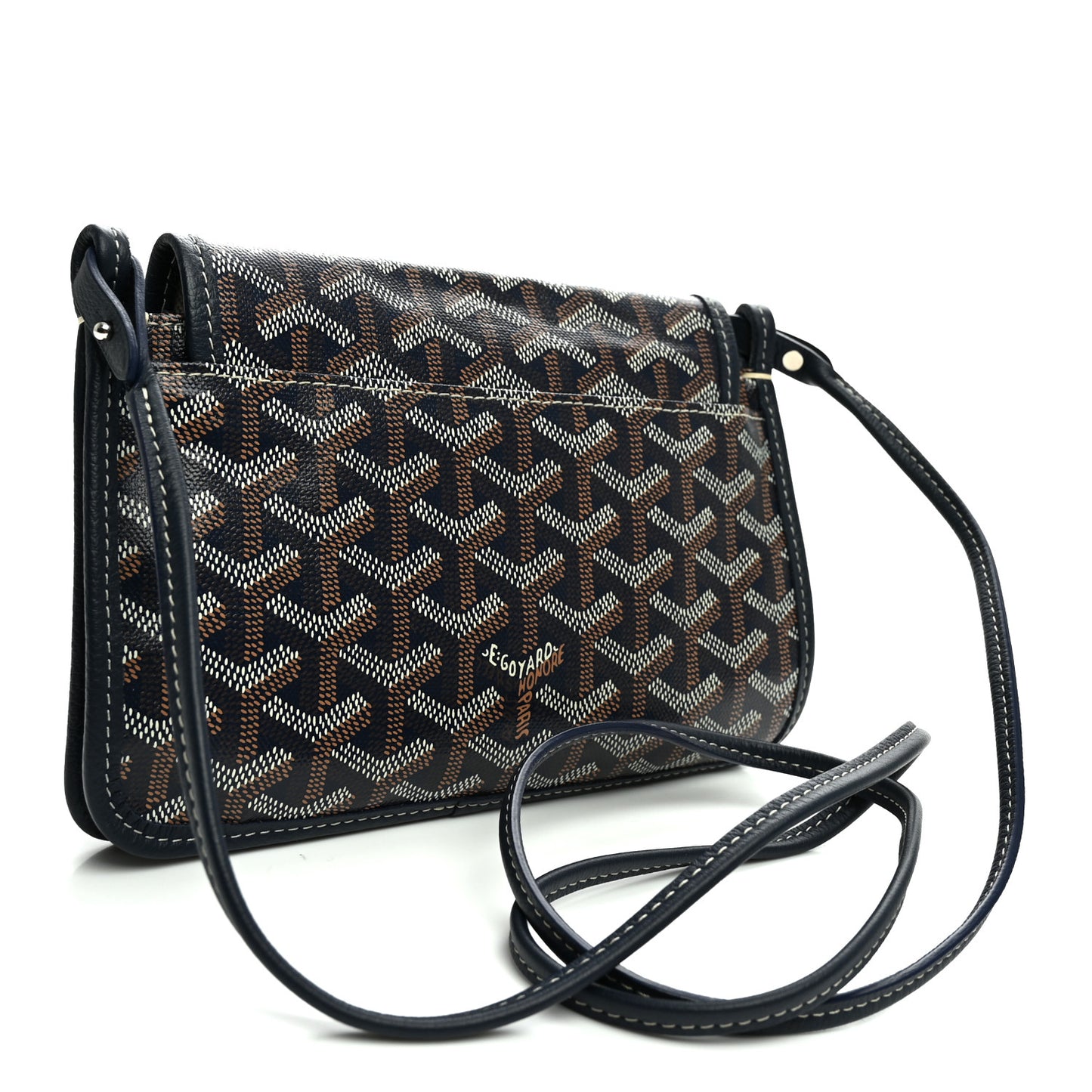 Goyardine Plumet Wallet Clutch Navy