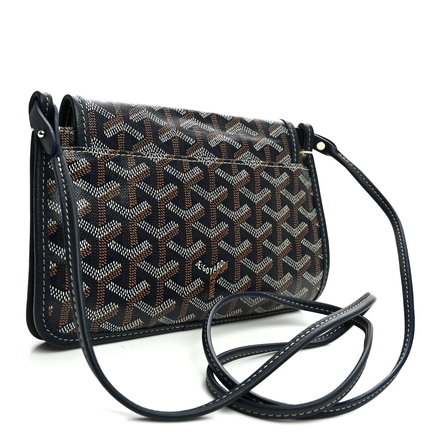 Goyard Goyardine Plumet Wallet Clutch Navy 3 of 11