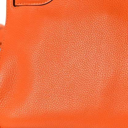 Hermes Taurillon Clemence Jypsiere 34 Orange 28 of 37