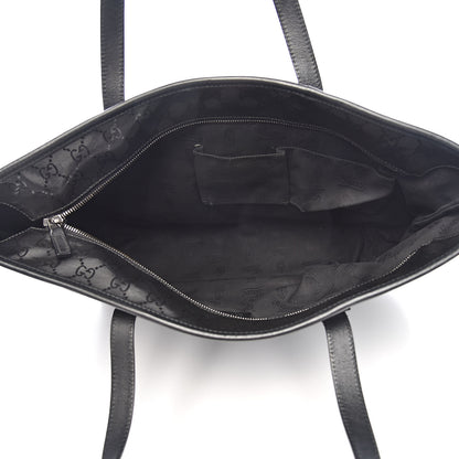 Gucci Imprime Monogram Medium Zippered Shopping Tote Black 5 of 13