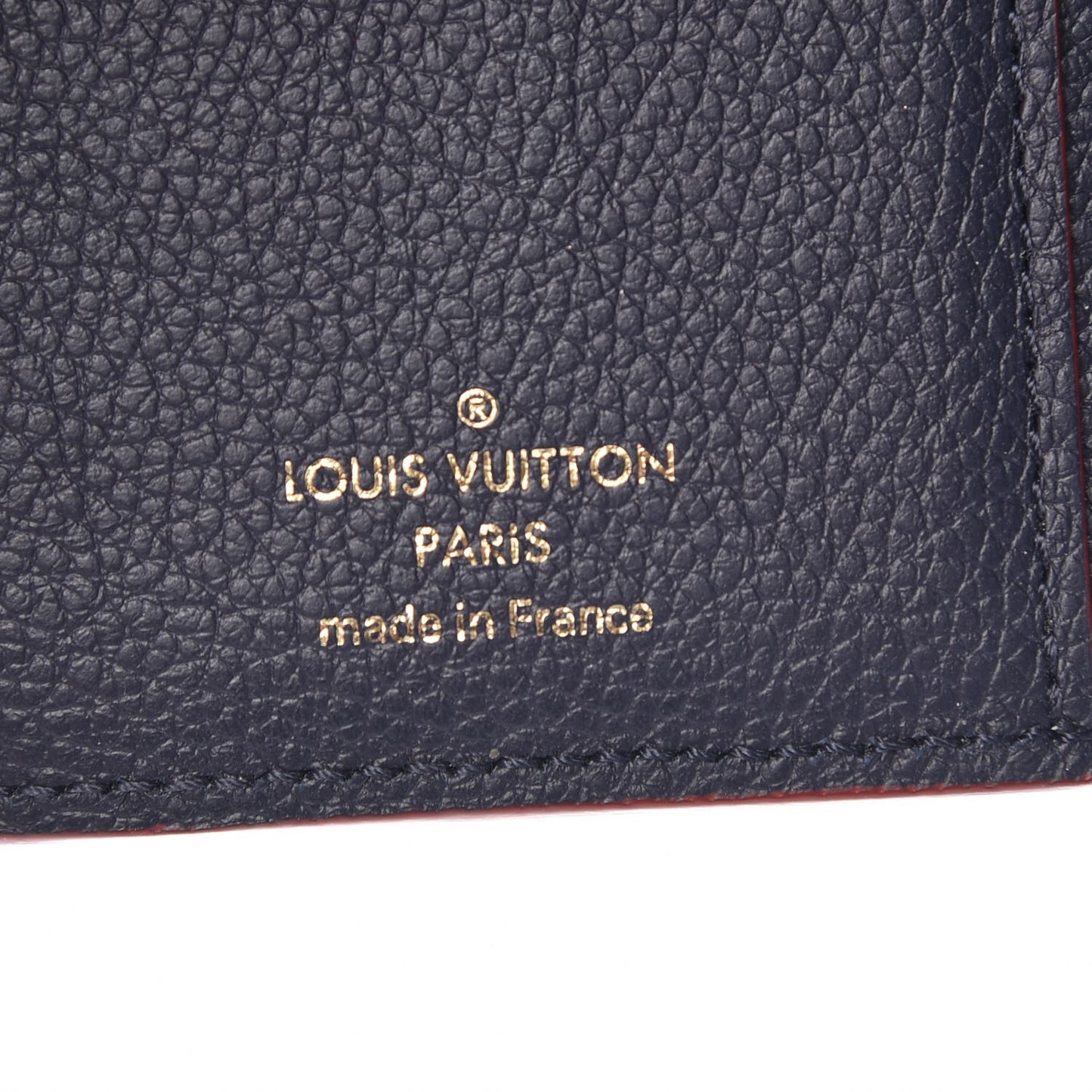 Empreinte Victorine Wallet Marine Rouge