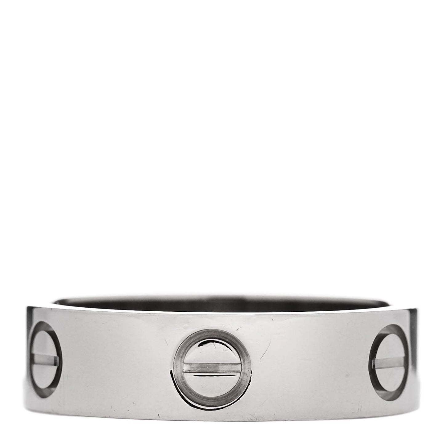 18K White Gold 5.5mm LOVE Ring 57 8