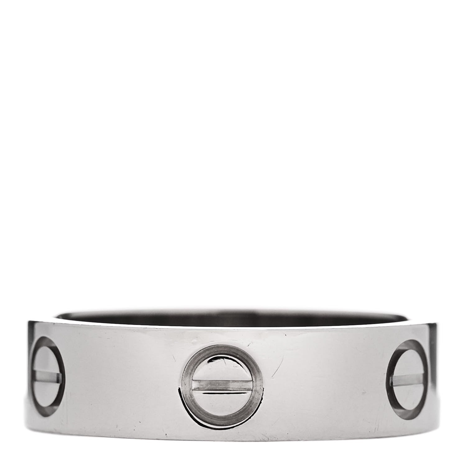 Cartier 18K White Gold 5.5mm LOVE Ring 57 8 3 of 5