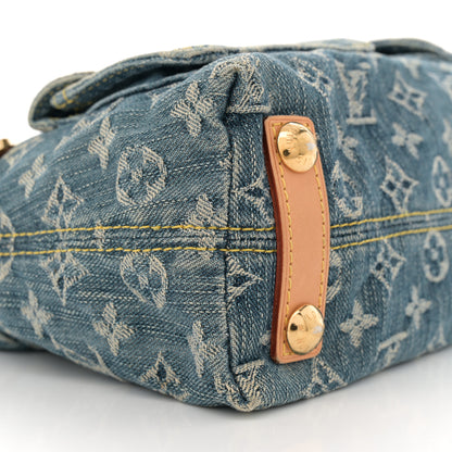 Louis Vuitton Monogram Denim Baggy PM Blue 8 of 10