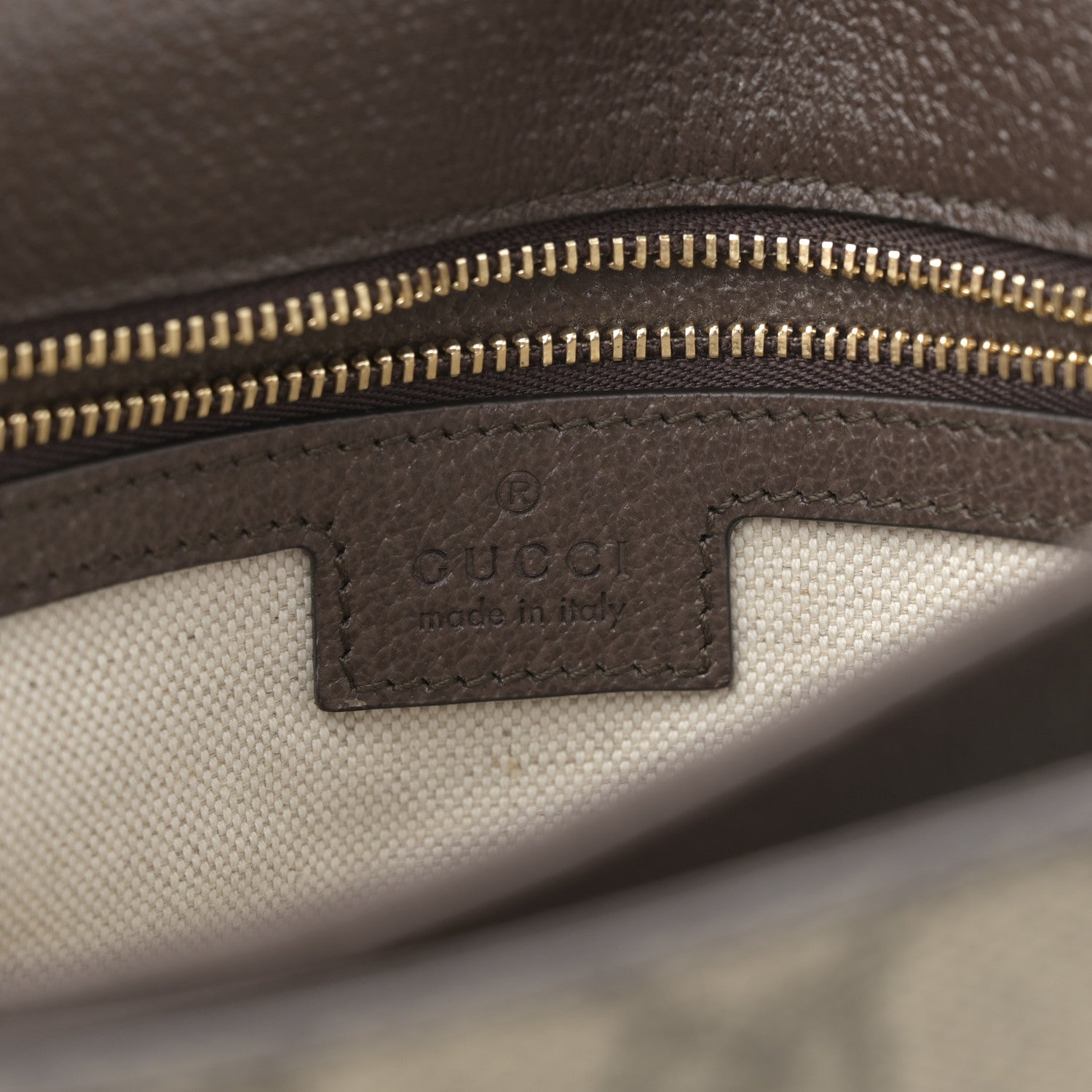 Gucci GG Supreme Monogram Textured Dollar Calfskin Web Medium Blondie Top Handle Shoulder Flap Bag Beige Ebony New Acero 6 of 11