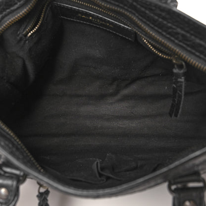 Balenciaga Agneau Classic Hardware S City Logo Strap Black White 6 of 11