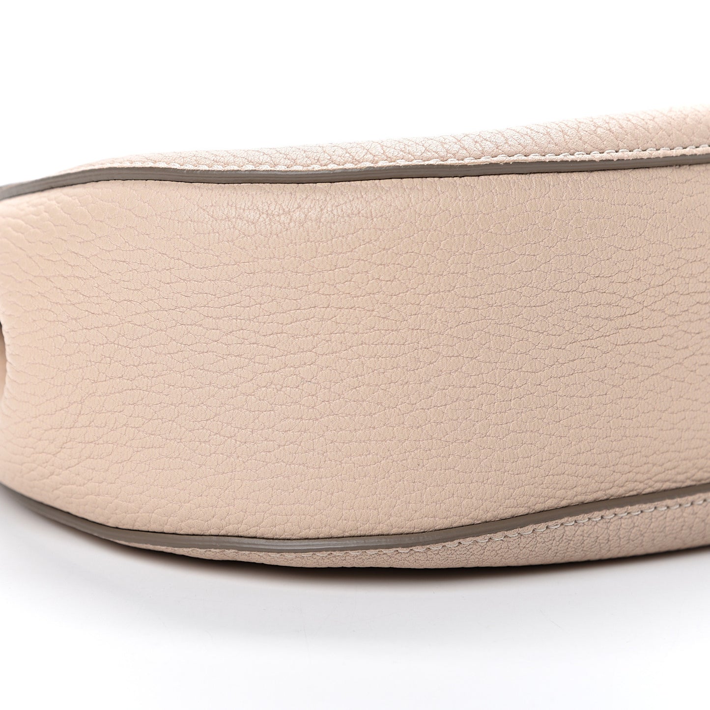 Grained Lambskin Drew Shoulder Bag Abstract White