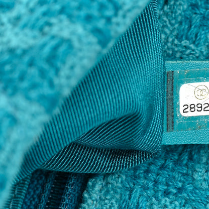 Chanel Tweed Quilted Medium Chanel 19 Flap Turquoise 7 of 12