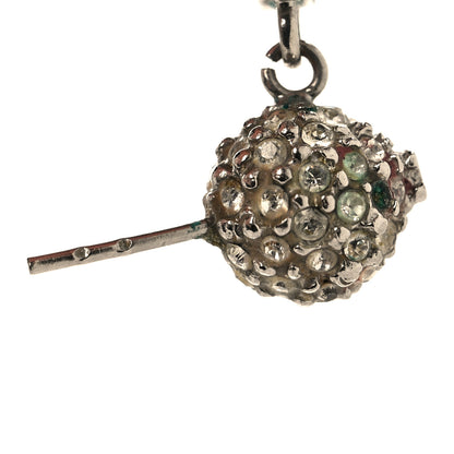 Chanel Crystal CC Drop Earrings Silver 5 of 5