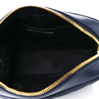 Saint Laurent Calfskin Matelasse Monogram Lou Camera Bag Navy 5 of 11