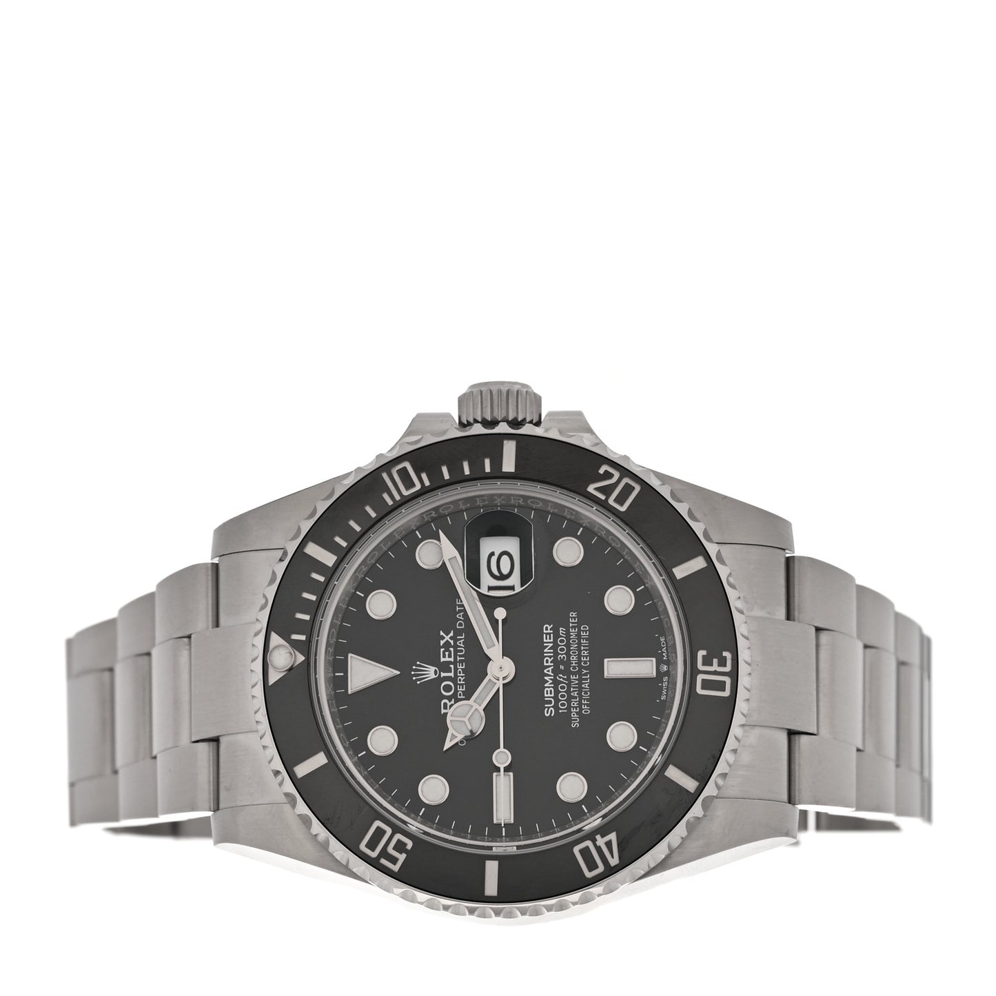 Stainless Steel 41mm Oyster Perpetual Submariner Date Watch Black 126610LN