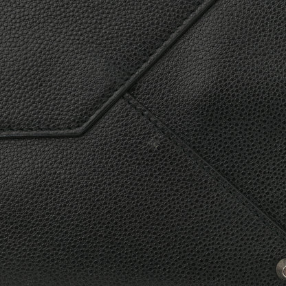 Balenciaga Grained Calfskin Papier Flap Tote Black 15 of 16