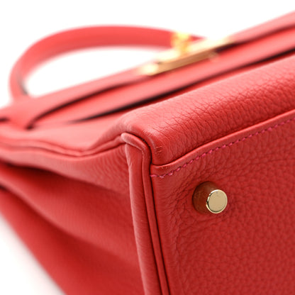Hermes Togo Kelly Retourne 28 Rouge Casaque 11 of 14