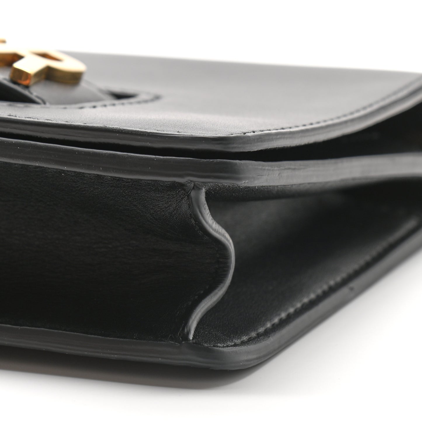 Calfskin J'Adior Chain Flap Bag Black