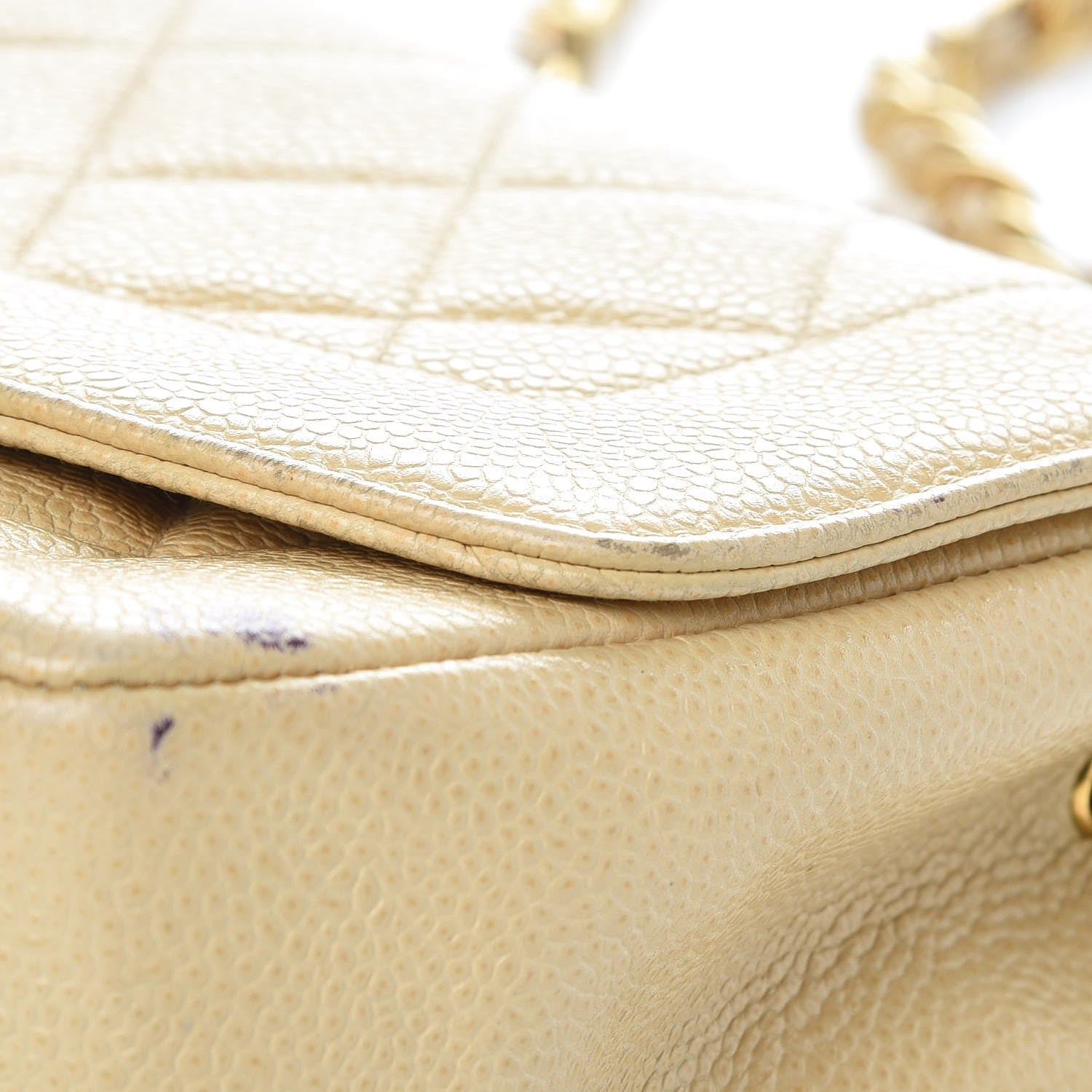 Chanel Caviar Quilted Small Single Flap Beige 20 of 22
