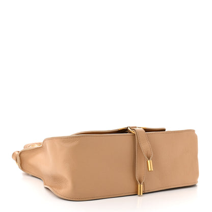 Chloe Calfskin Braided Medium Marcie Double Carry Milky Brown 4 of 12