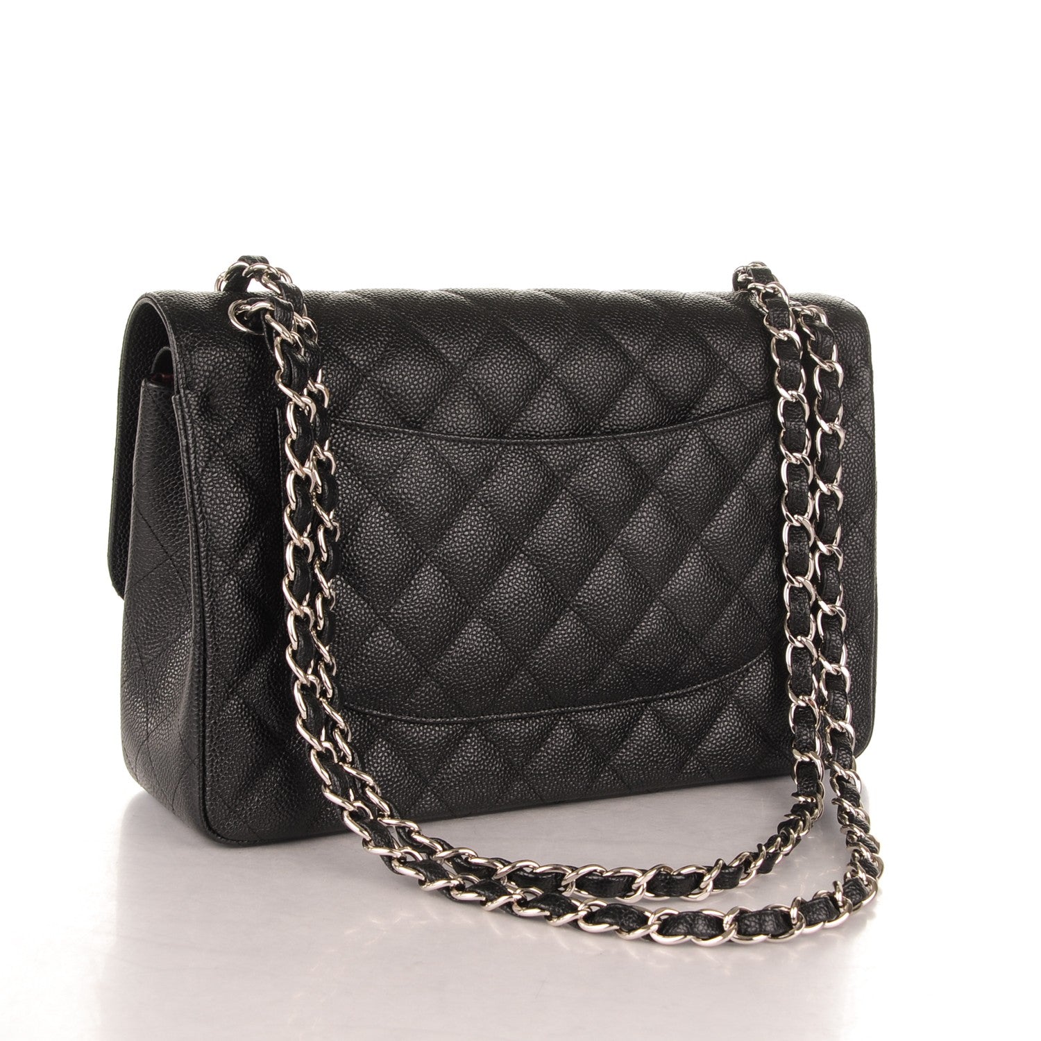 Chanel Caviar Quilted Jumbo Double Flap Black 3 of 7