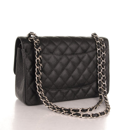 Chanel Caviar Quilted Jumbo Double Flap Black 3 of 7