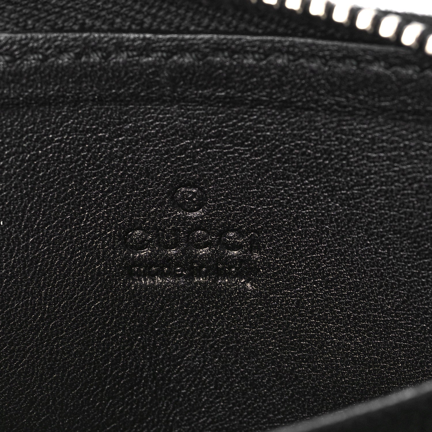 Gucci Crocodile Zip Around Card Case Black 6 of 8