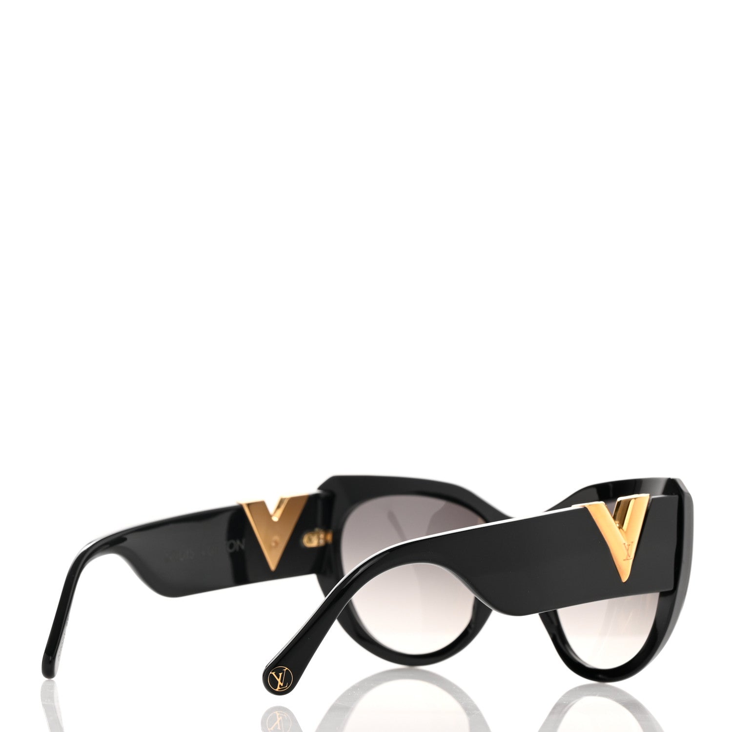 Louis Vuitton Acetate My Fair Lady Sunglasses Z0902W Black 3 of 10