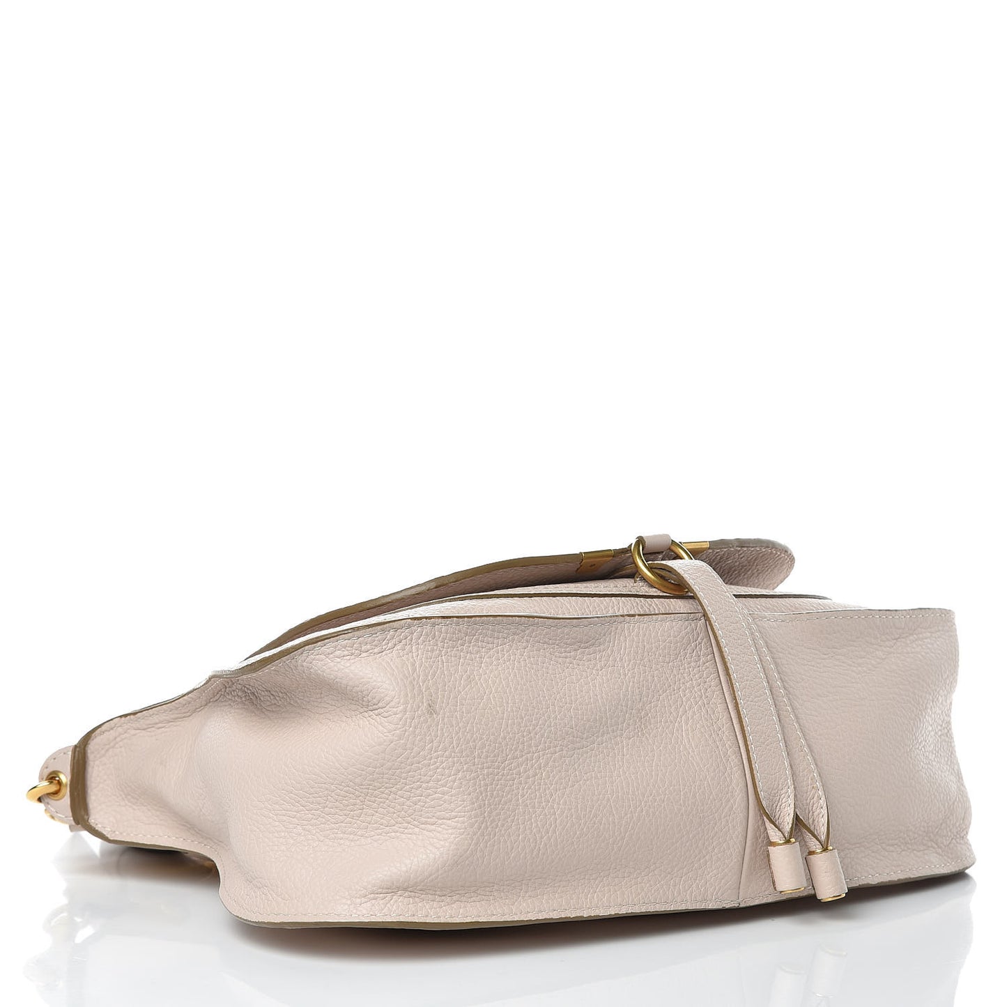 Calfskin Medium Marcie Satchel Beige