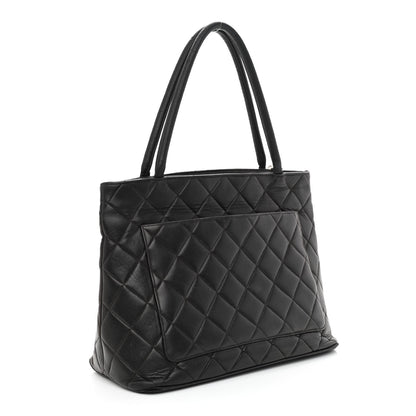 Chanel Lambskin Quilted Medallion Tote Black 3 of 16