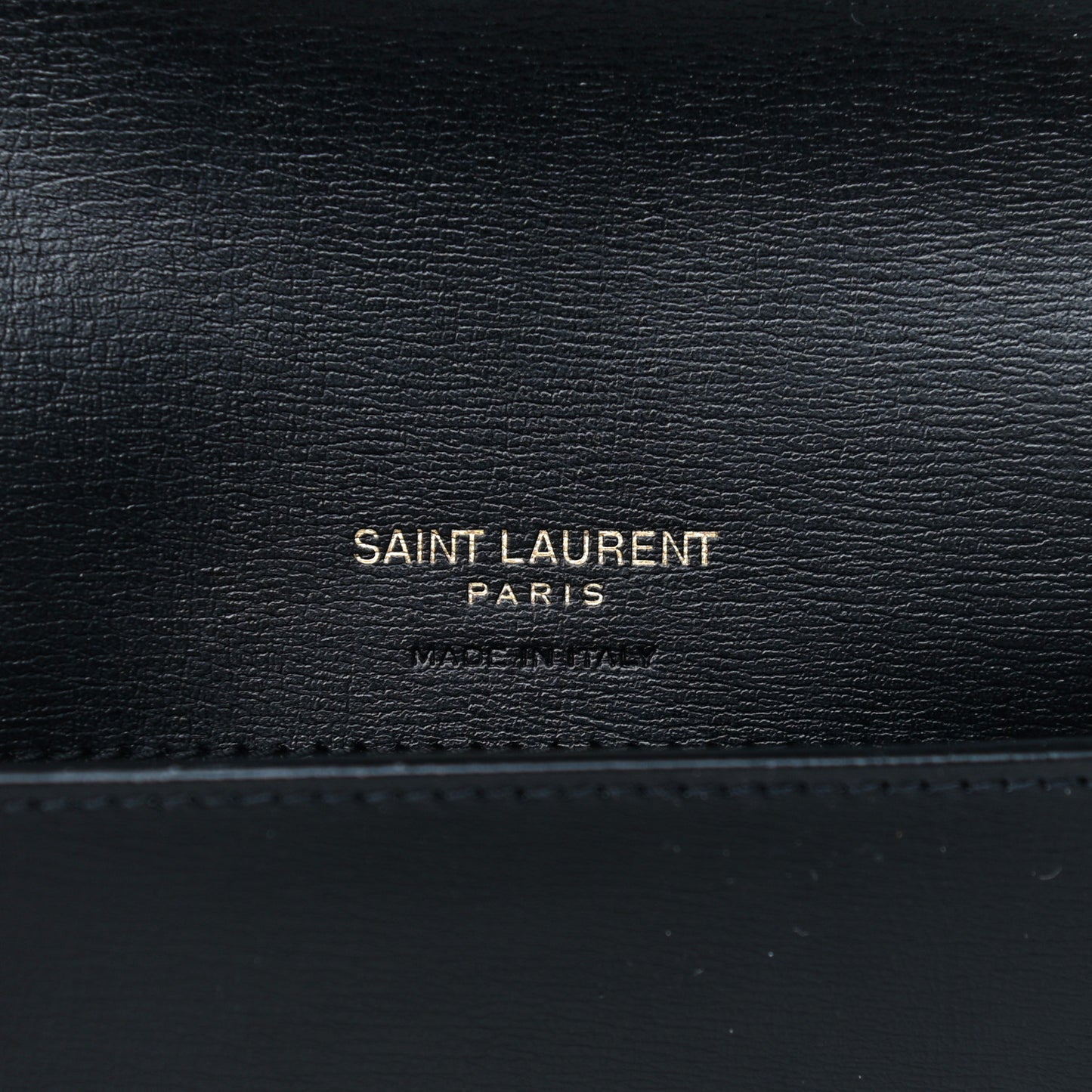 Smooth Calfskin Monogram Phone Holder Crossbody Black