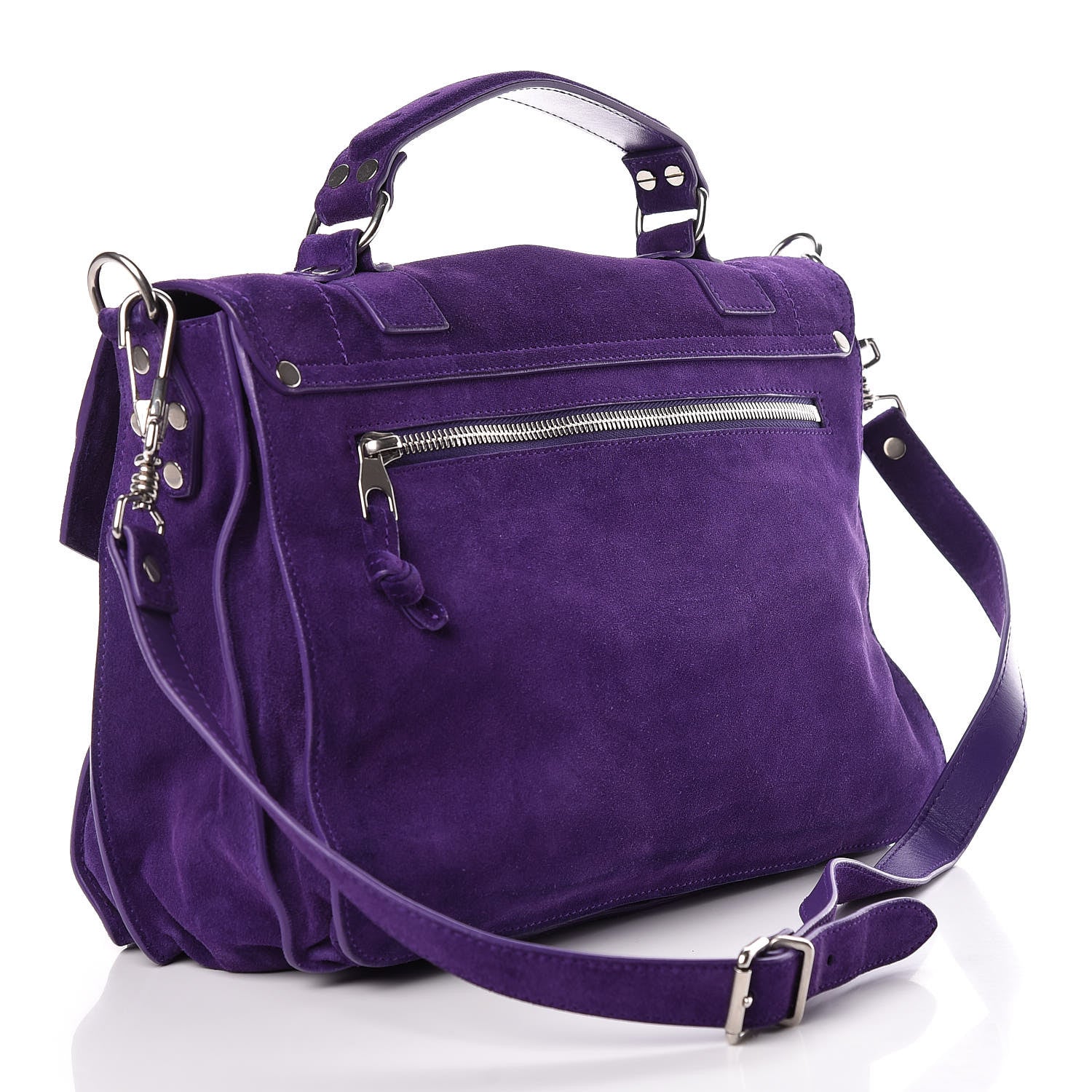 Proenza Schouler Suede Medium PS1 Satchel Amethyst 3 of 10