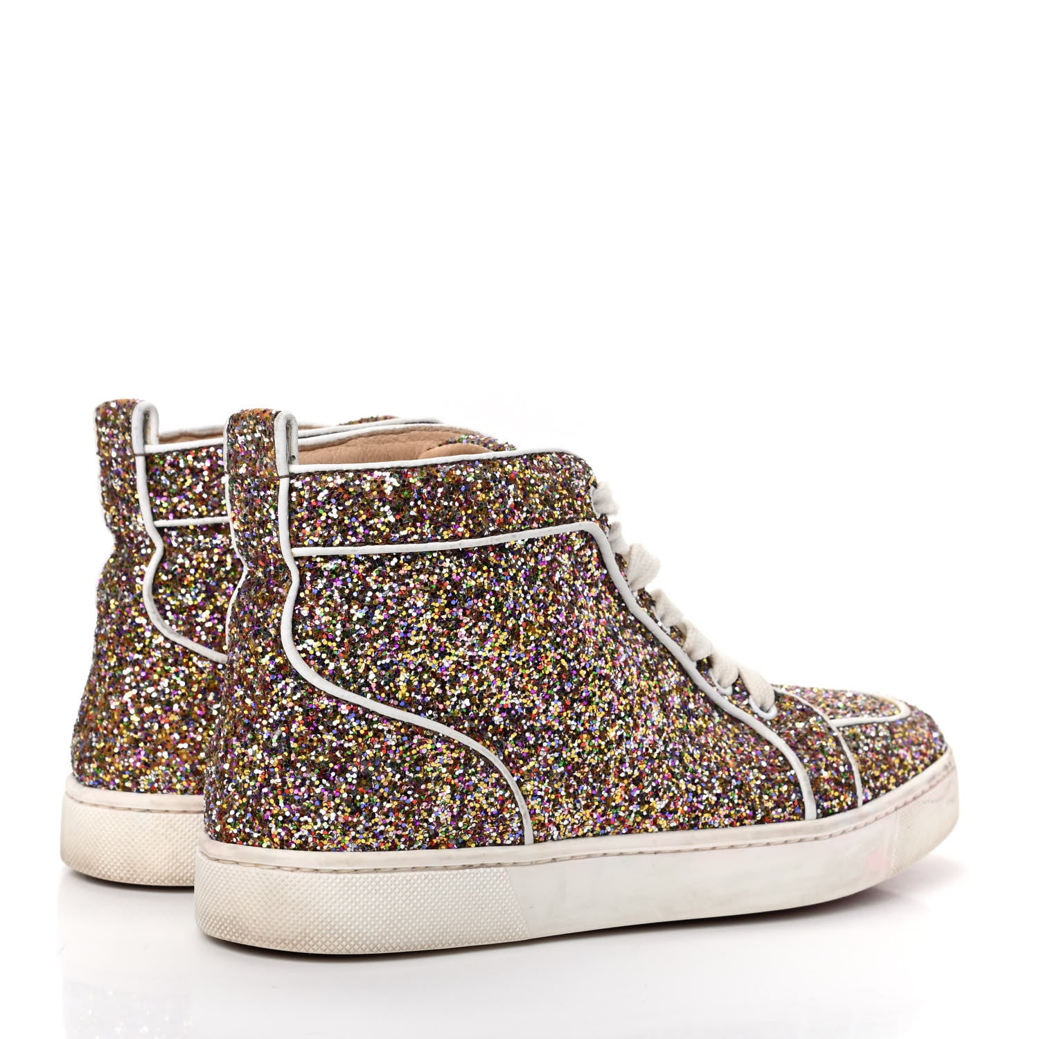 Christian Louboutin Glitter Nappa Rantus Orlato Sneakers 37 Multicolor 4 of 10