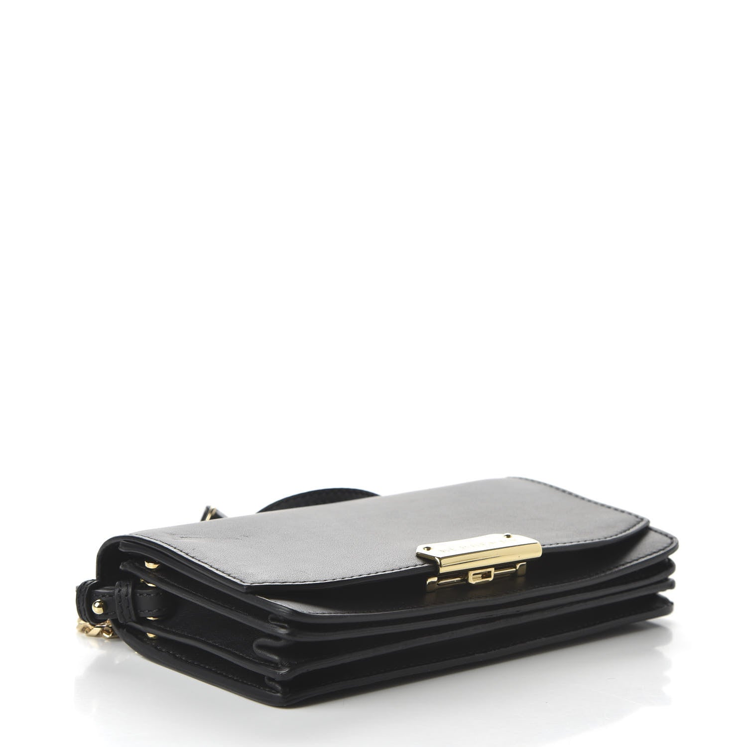 Burberry Smooth Calfskin Madison Wallet on Chain Black 4 of 10