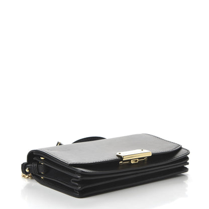 Burberry Smooth Calfskin Madison Wallet on Chain Black 4 of 10