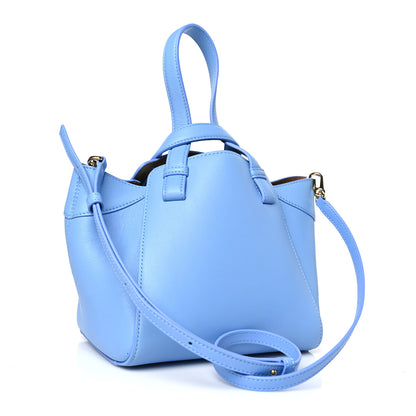 Loewe Calfskin Small Hammock Nugget Shoulder Bag Celestine Blue 3 of 9