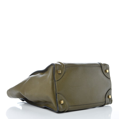 Celine Drummed Calfskin Mini Luggage Jungle 4 of 11