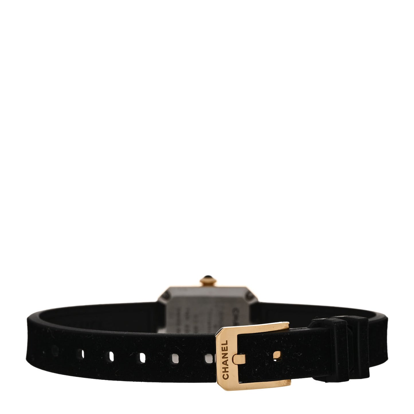 18K Yellow Gold Titanium Rubber 15mm Premiere Ribbon Quartz Watch