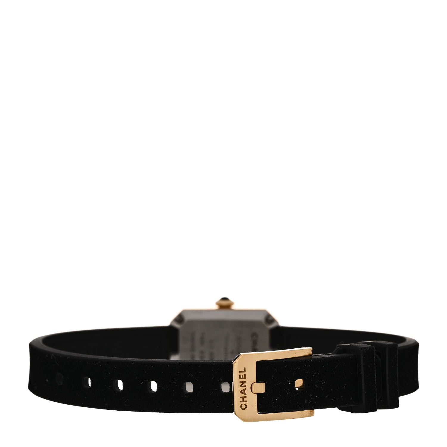 Chanel 18K Yellow Gold Titanium Rubber 15mm Premiere Ribbon Quartz Watch 3 of 5