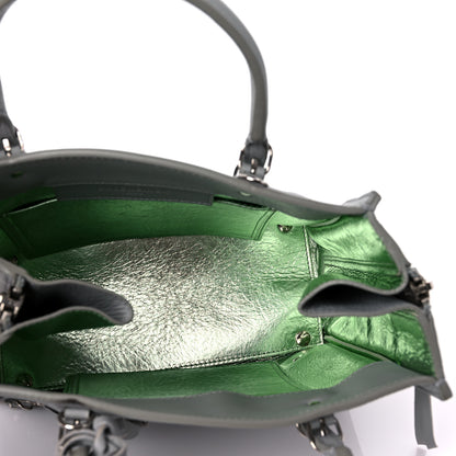 Balenciaga Calfskin Papier Mini A4 Zip Around Tote Gris Glace 4 of 12