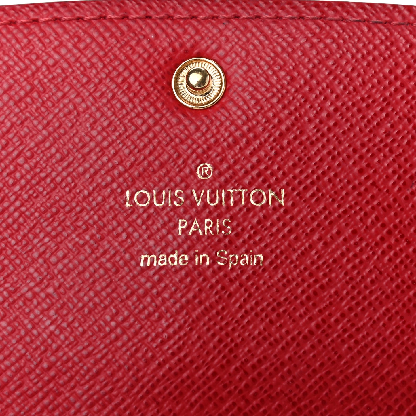 Damier Ebene Emilie Wallet Red