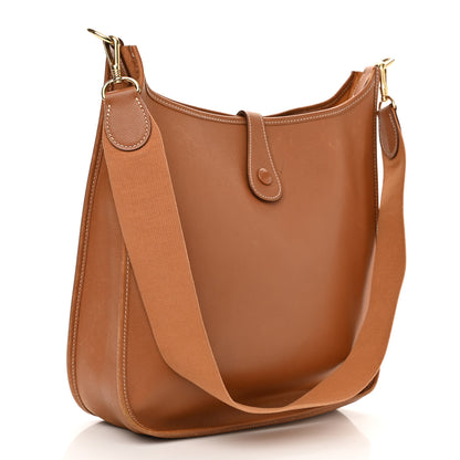 Hermes Courchevel Evelyne GM Gold 3 of 11