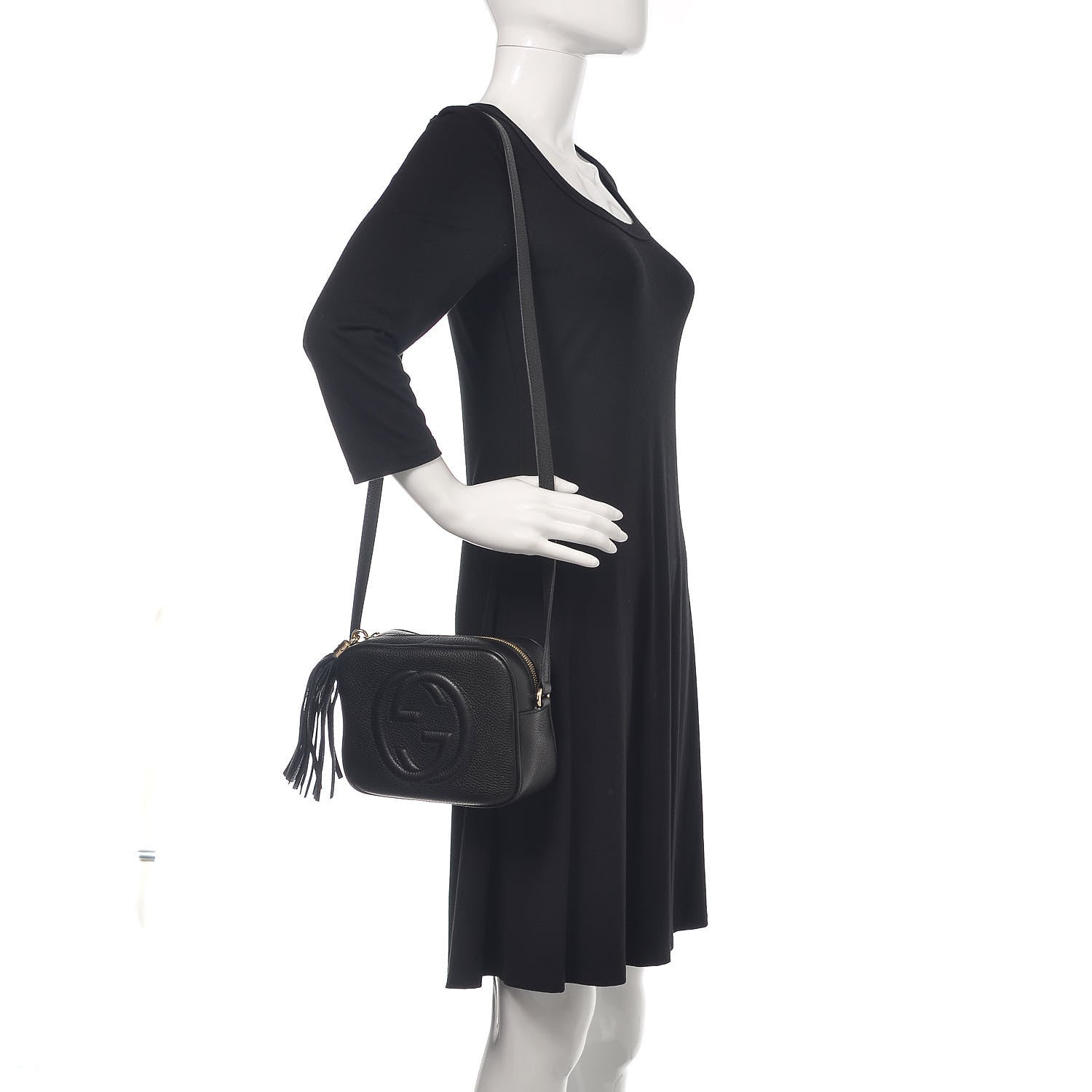 Gucci Pebbled Calfskin Small Soho Disco Bag Black 2 of 9