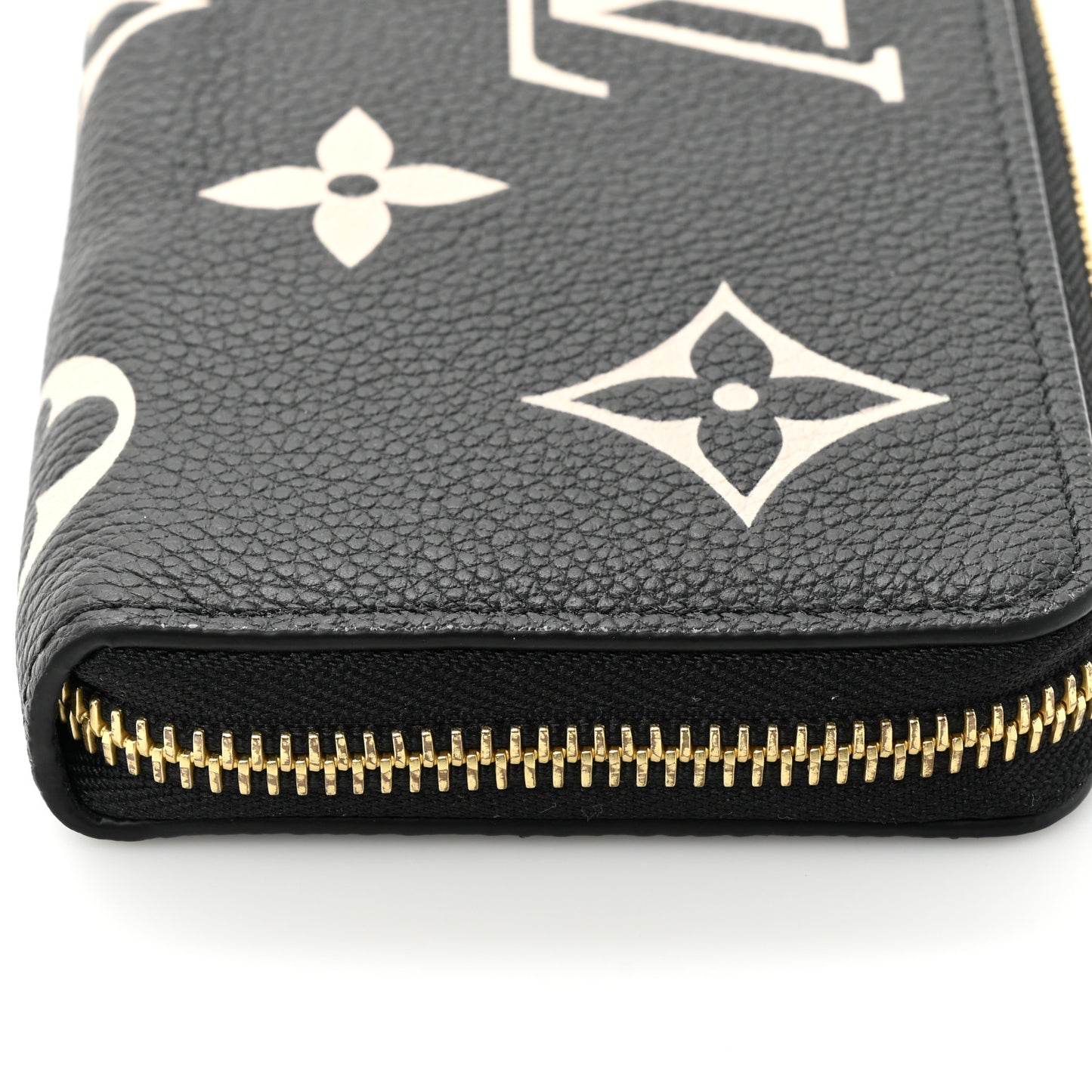Empreinte Monogram Giant Clemence Wallet Black Beige