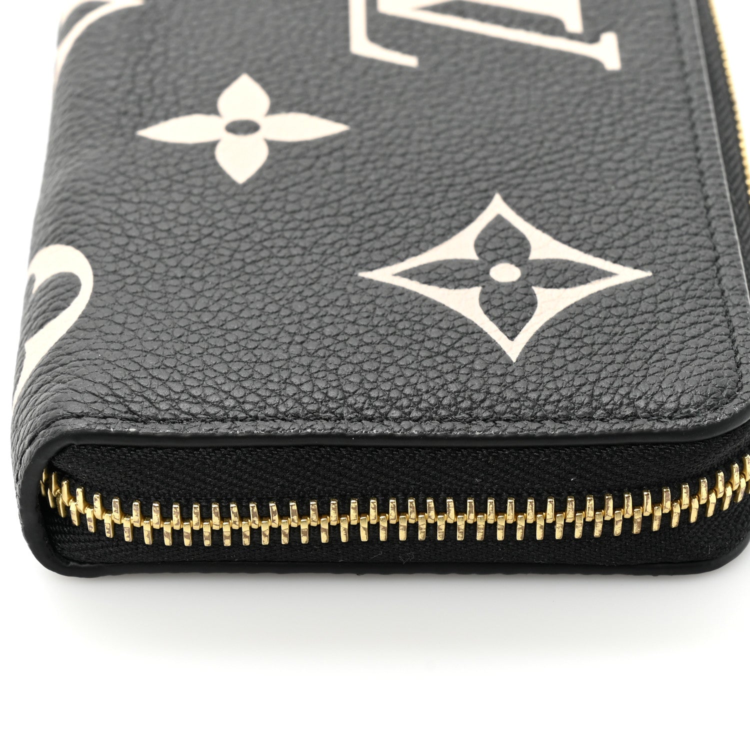 Louis Vuitton Empreinte Monogram Giant Clemence Wallet Black Beige 15 of 17