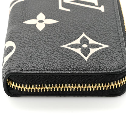 Louis Vuitton Empreinte Monogram Giant Clemence Wallet Black Beige 15 of 17