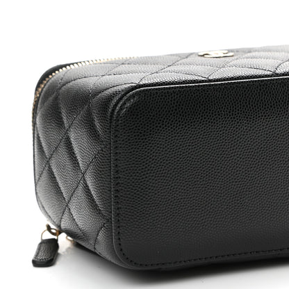Chanel Caviar Quilted Small Vanity Case With Chain Black 9 of 11